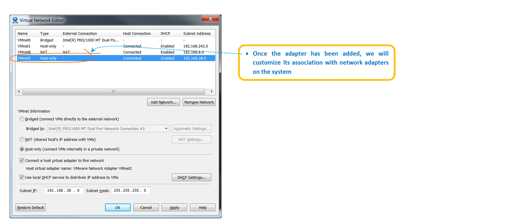 Additional Technologies Part 4 of 8 Installing and customizing network interfaces in VMware