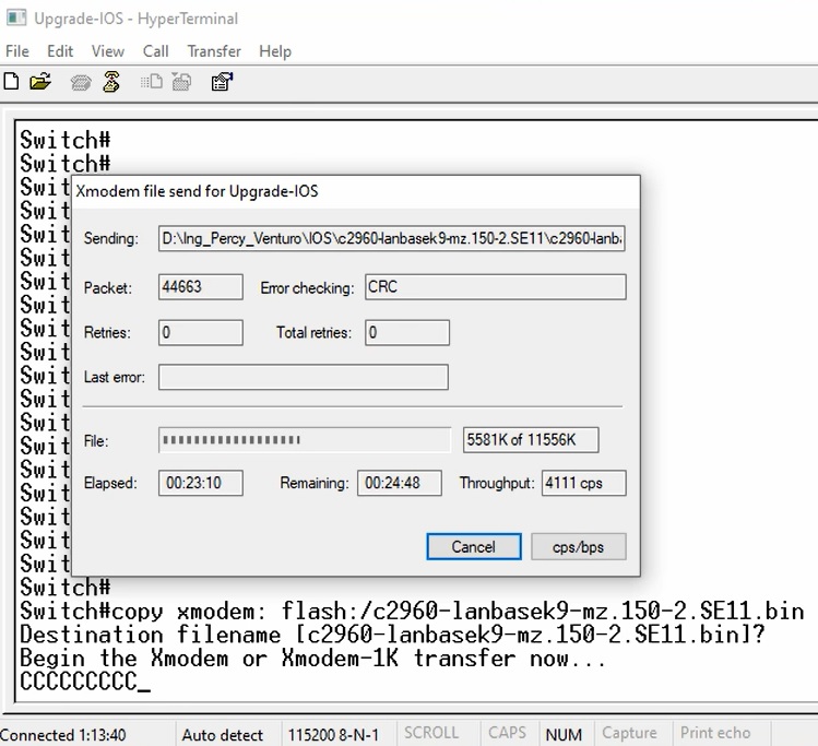 Actualizando IOS de Switch Cisco 2960